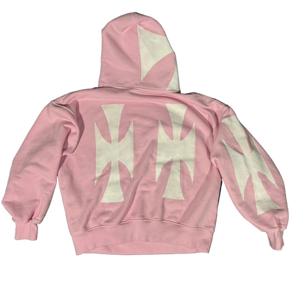 pink hoodie